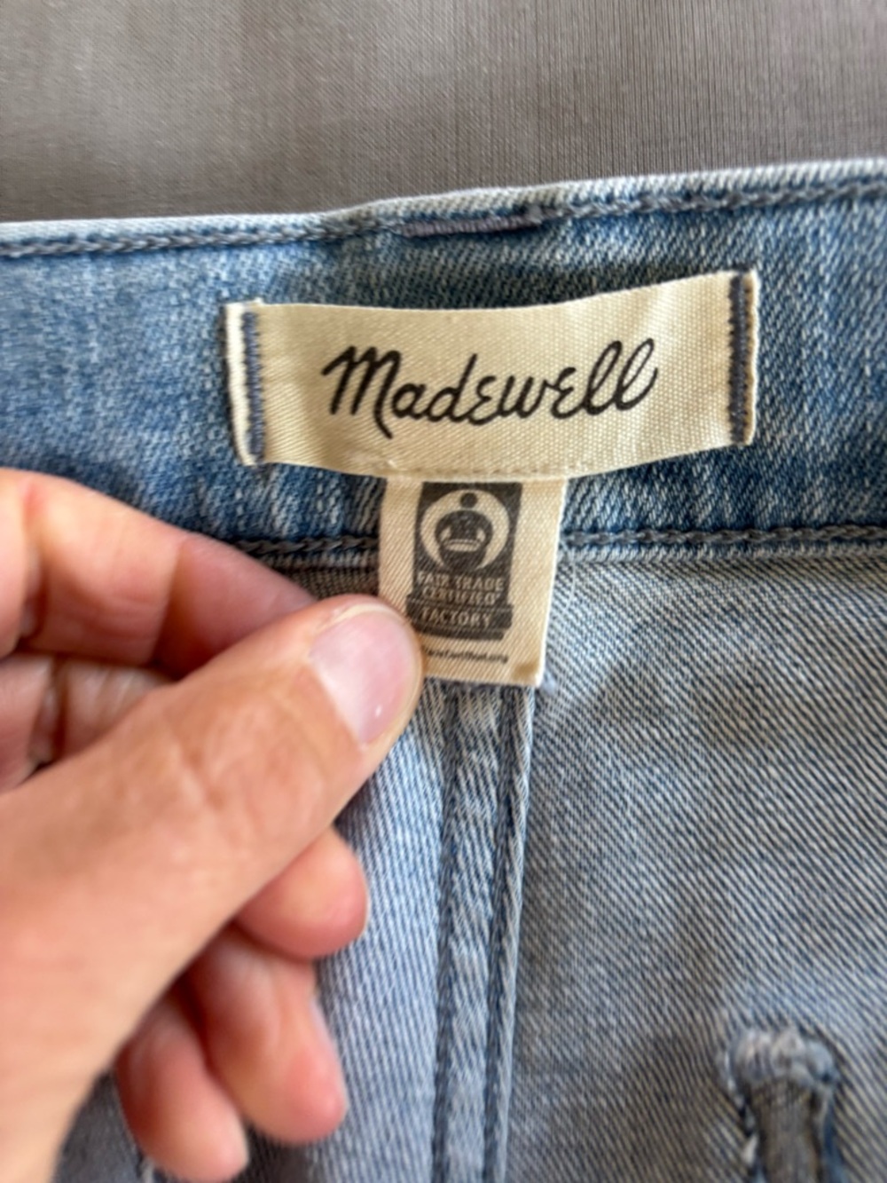 Madewell Mid Rise Kick Out Women’s Light Blue Flare Jeans Size 27 - Picture 5 of 8